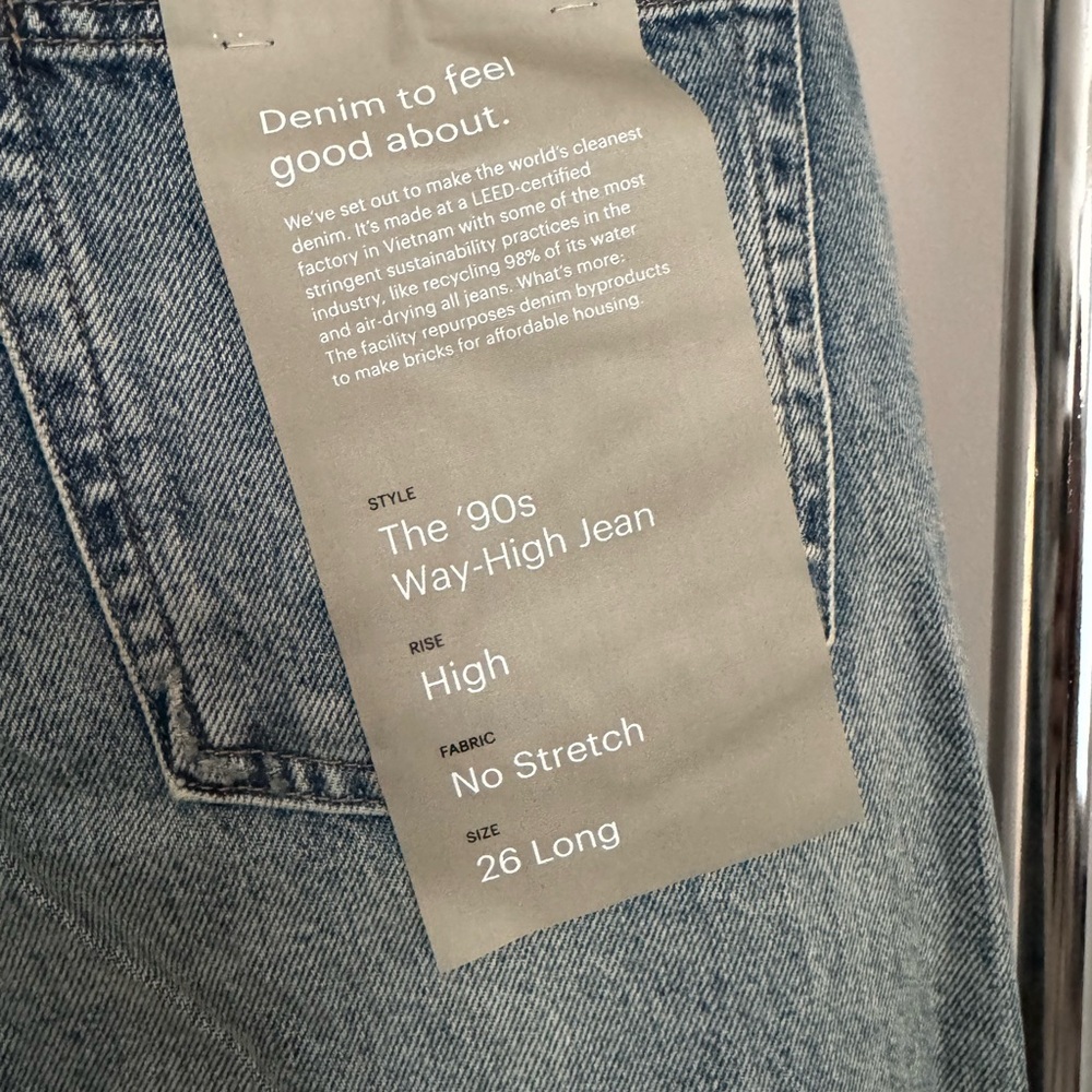 NWT 90s Way High Jeans - Picture 7 of 7